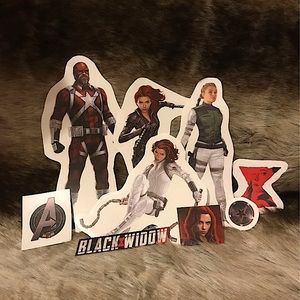 Marvel licensed black widow wall stickers